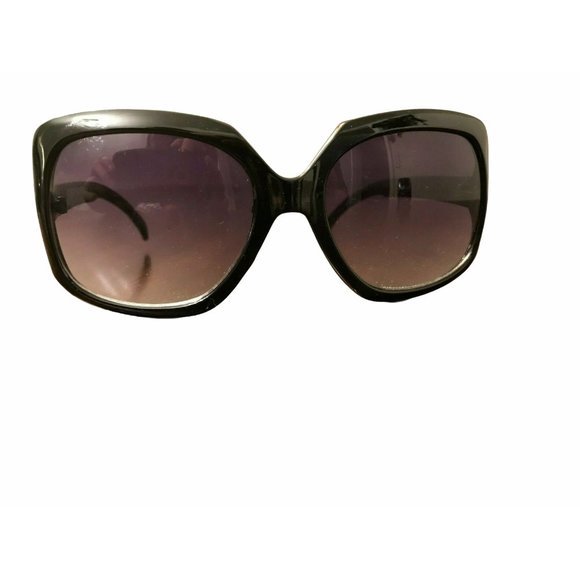 Women\'s Black Plastic Sunglasses, Large Cat Eye main image 8